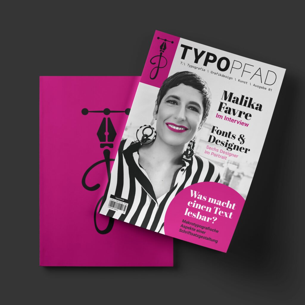 Typo MAgazin Cover sw/pink